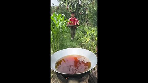 Yummy noodle fish spicy fish soup cooking by Chef Seyhak