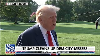 TRUMP CLEANS UP DEM CITY MESSES