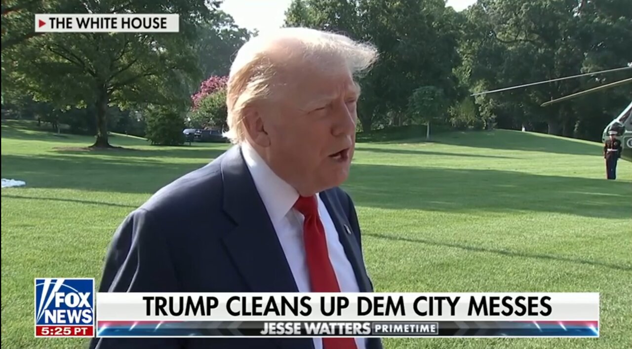 TRUMP CLEANS UP DEM CITY MESSES