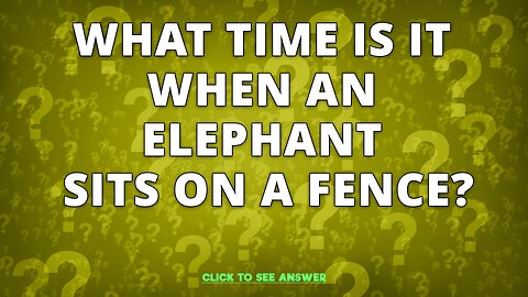 Who can answer this riddle?