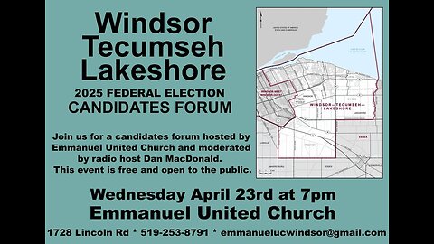 US Tariffs- Windsor Tecumseh Lakeshore 2025 Federal Election Candidates Forum