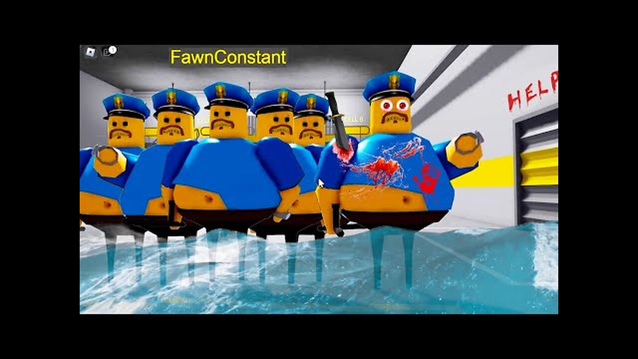 Escaping from a MAD BARRY'S PRISON RUN! And BECAME a LOT of MAD BARRY COPS