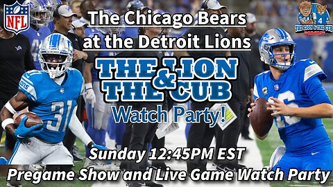 Detroit Lions vs. Chicago Bears NFL Watch Party - 12:45 PM 9/14/25