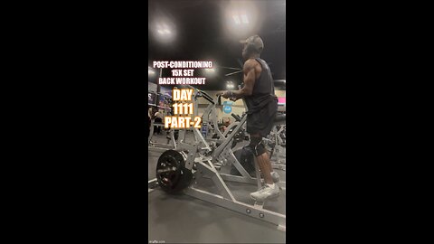 15x Set Post-Conditioning Back Workout (Day 1111 Part-2)