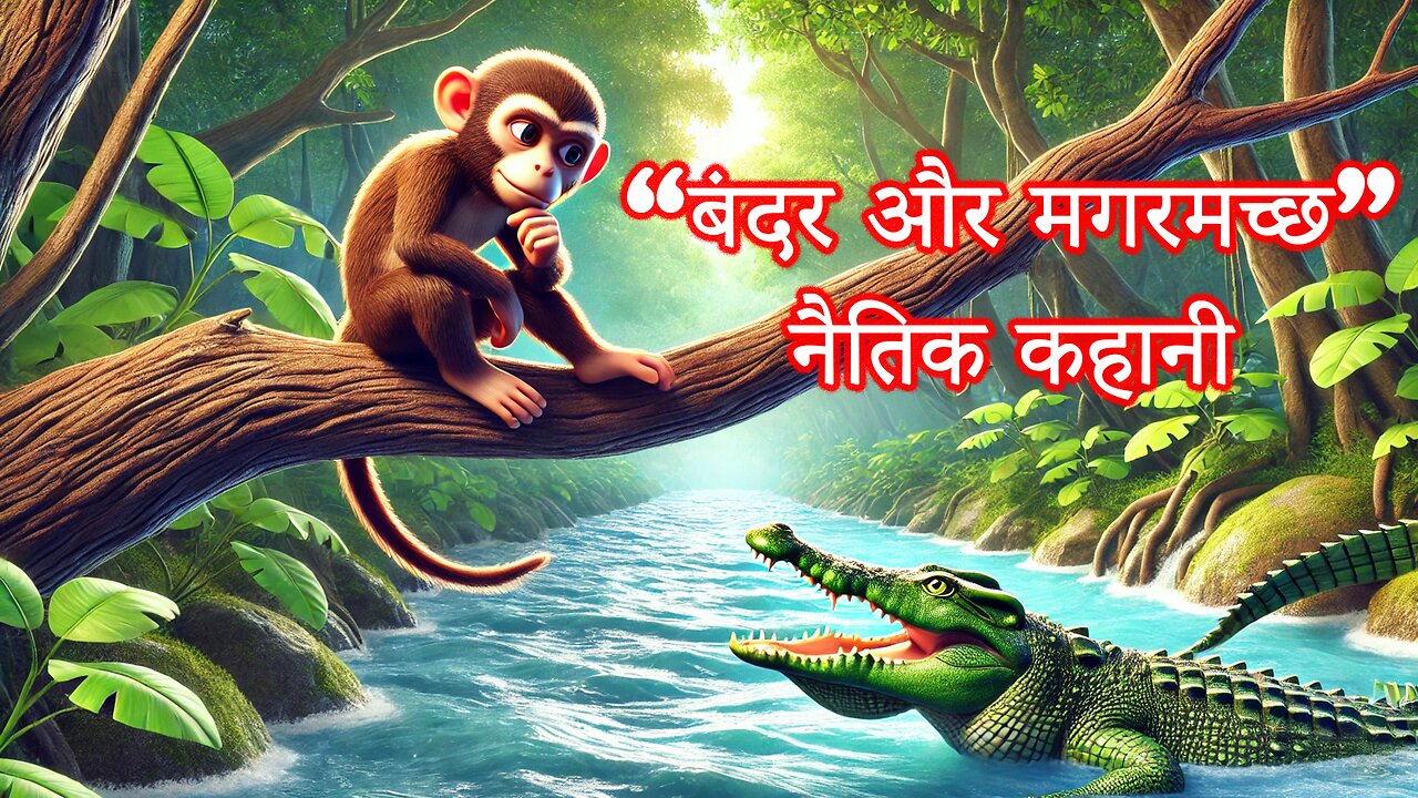 बंदर और मगरमच्छ | पंचतंत्र की नैतिक कहानी | SS Production