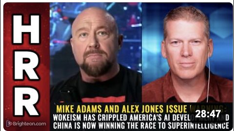 Mike Adams and Alex Jones issue warning: Wokeism has crippled America's AI development