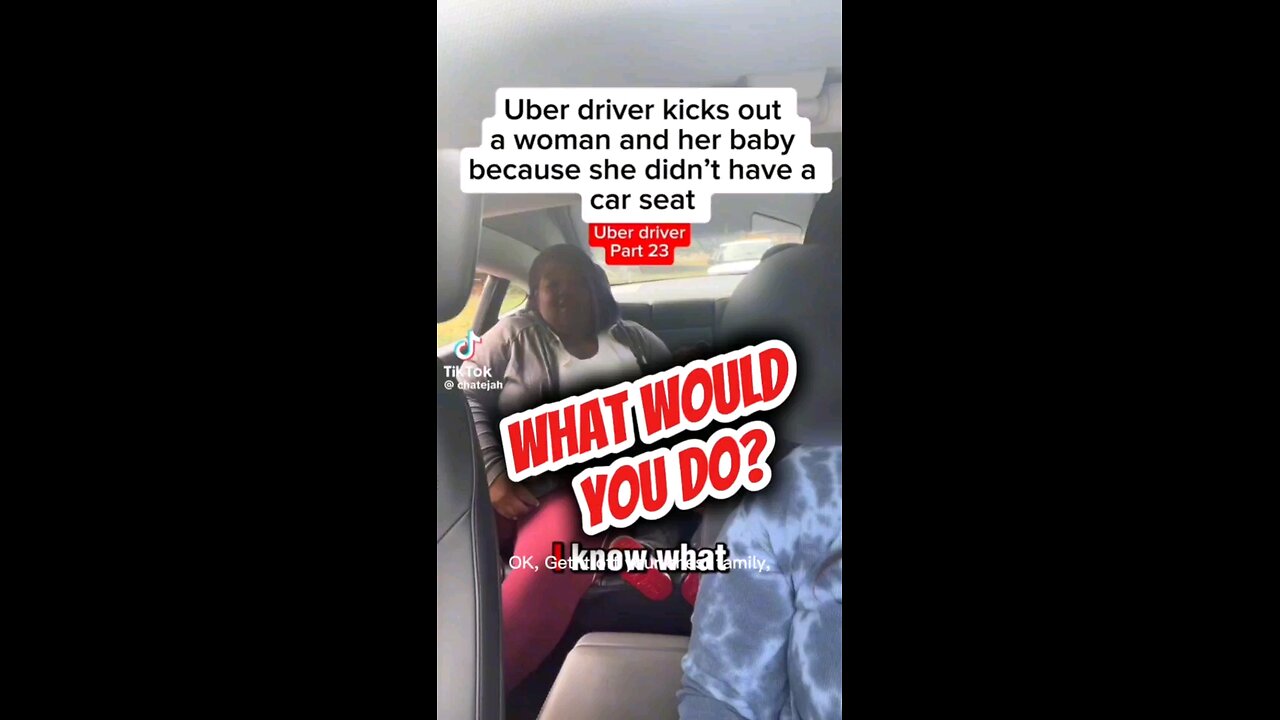 Uber driver kicks woman and her baby out for not having a car seat. #gioycm