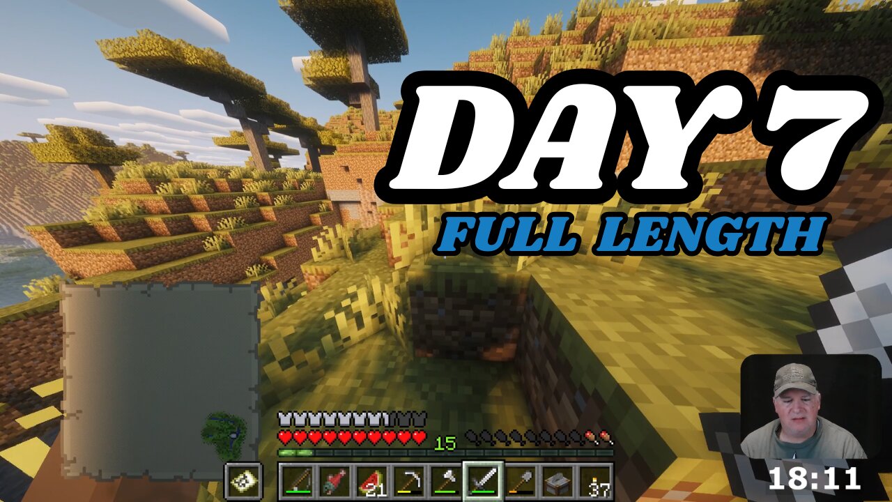 Minecraft Dad Challenge – Full Episode 7 (1 Hour Uncut Survival, First Bone & Canyon Adventure!)