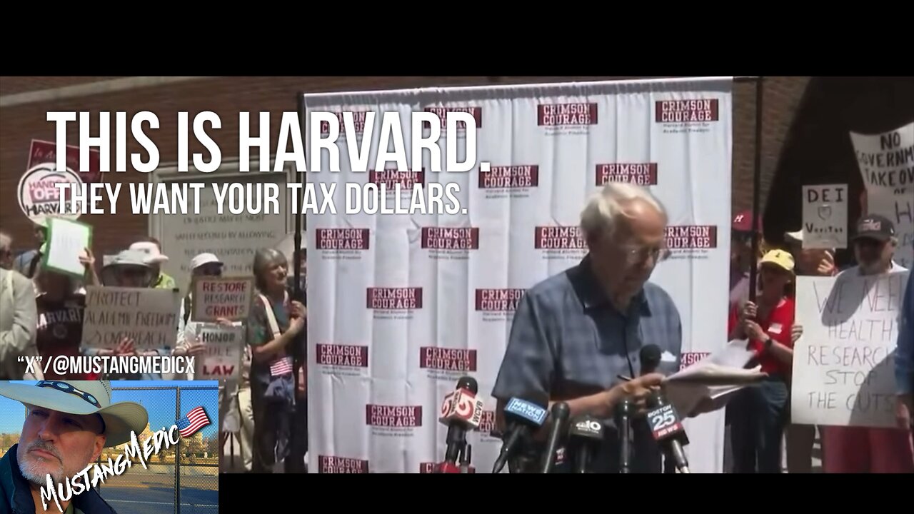 BREAKING NEWS:📣 This is Harvard, and they want our tax dollars.💸
