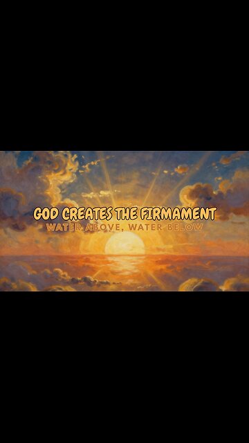 God Creates The Firmament #god #godiseternal #godscreation #godiseternal #jesuschrist #creation