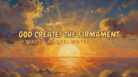 God Creates The Firmament #god #godiseternal #godscreation #godiseternal #jesuschrist #creation