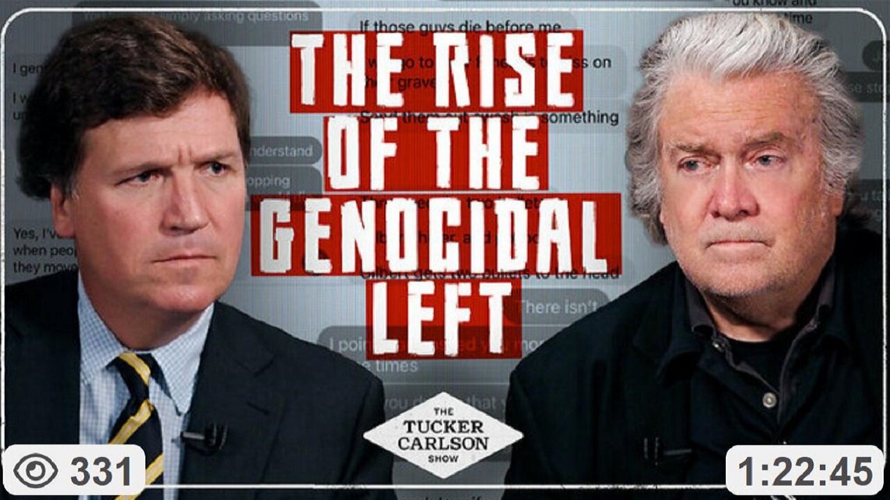 Tucker & Steve Bannon & Jay Jones’ Desire to GENOCIDE Republican KIDS & Future of the Right ~ Tucker Carlson