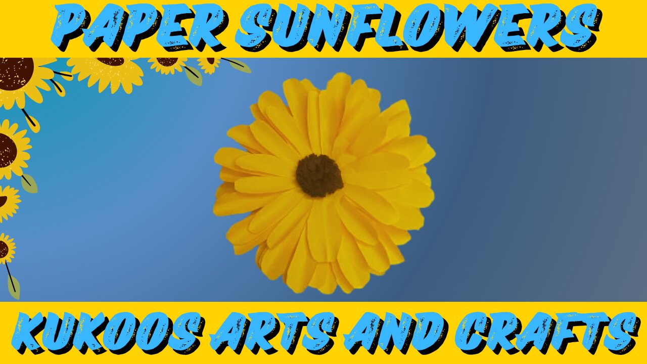 How to Craft a Paper Sunflower: Step-by-Step Paper Craft Tutorial