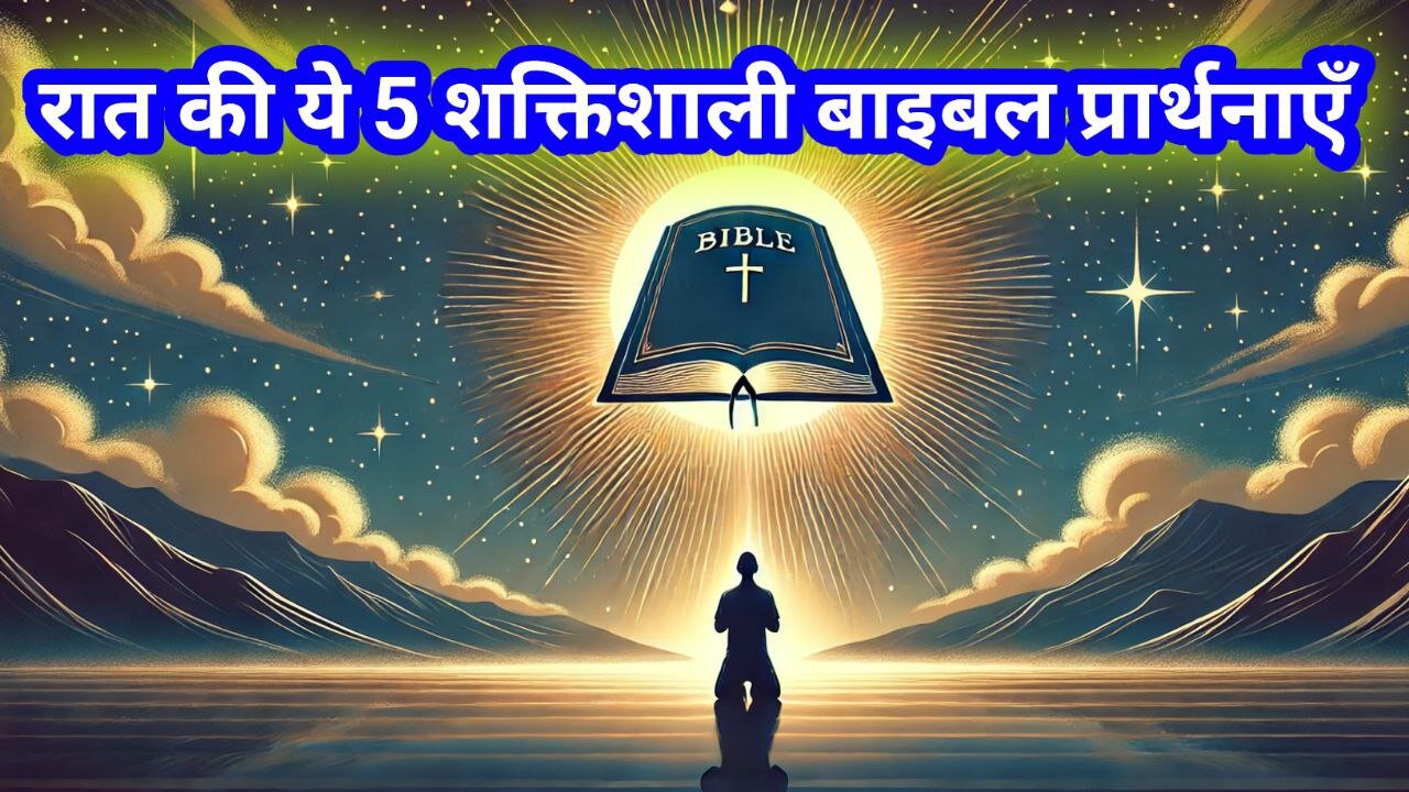 रात की ये 5 शक्तिशाली बाइबल प्रार्थनाएँ करें! 💖 यीशु ने भी रात में ऐसे ही प्रार्थना की थी! 🙏