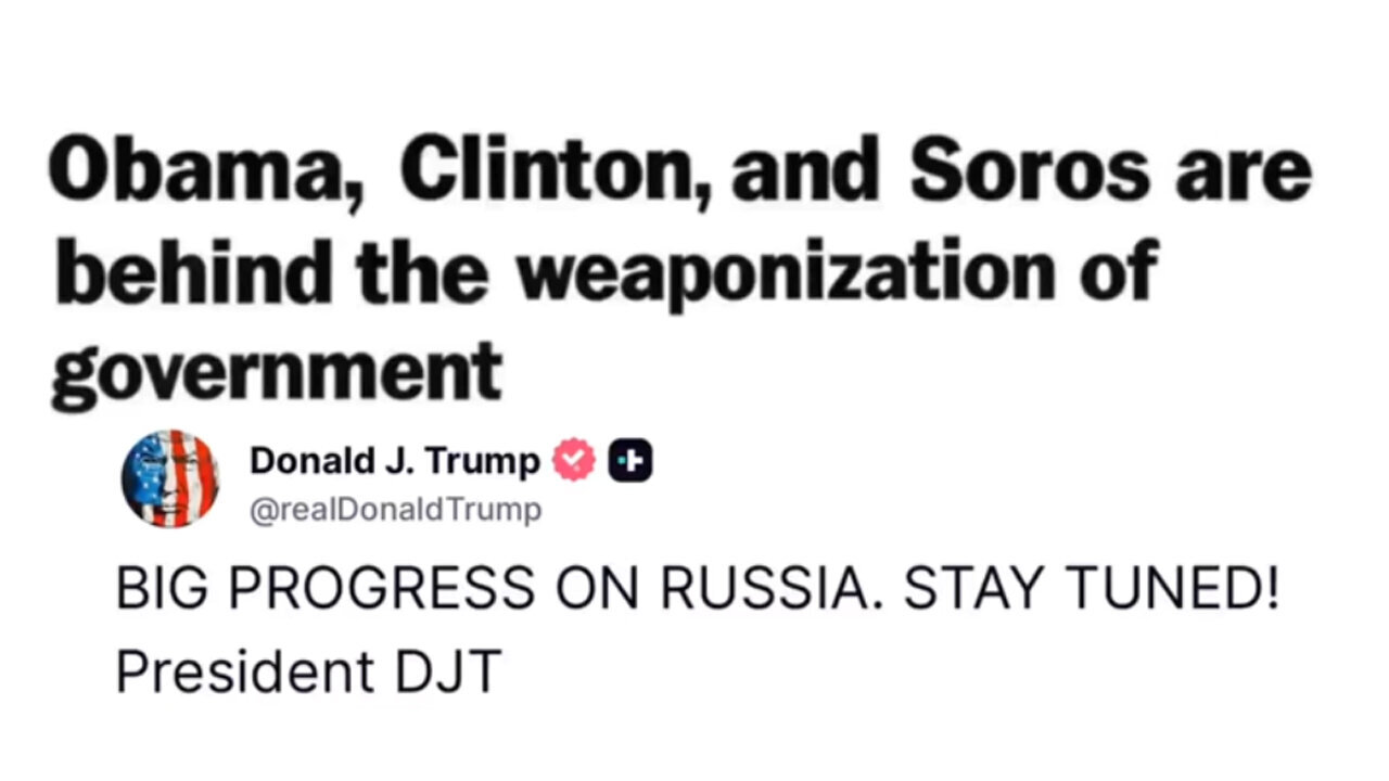 Obama, Hillary, & Soros Are The Architects Against Trump And The American People