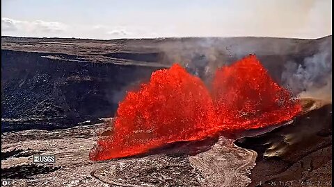 36th Lava Fountaining Has Begun - Kilauea Volcano Livestream in Hawaii