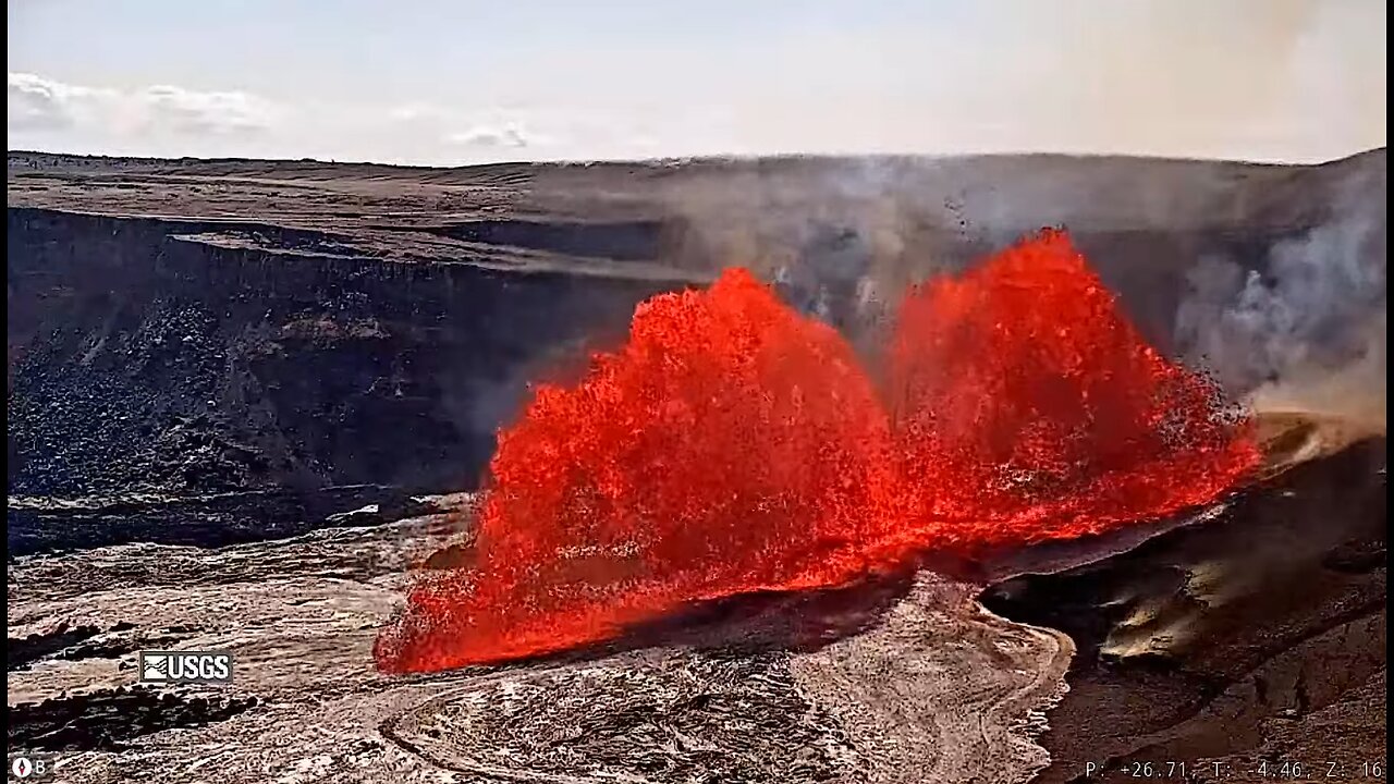 36th Lava Fountaining Has Begun - Kilauea Volcano Livestream in Hawaii