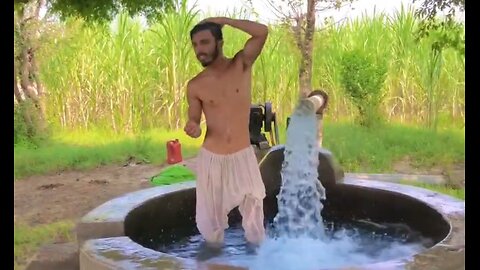 Bathing In Tubewell With Faizi ( 4faizi )