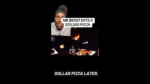 ⬛️♦️ Mr. Beast talks about a $70K Pizza, and they say the Steak is like Slicing into a Baby