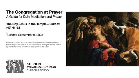 The Boy Jesus in the Temple—Luke 2:(40) 41-52
