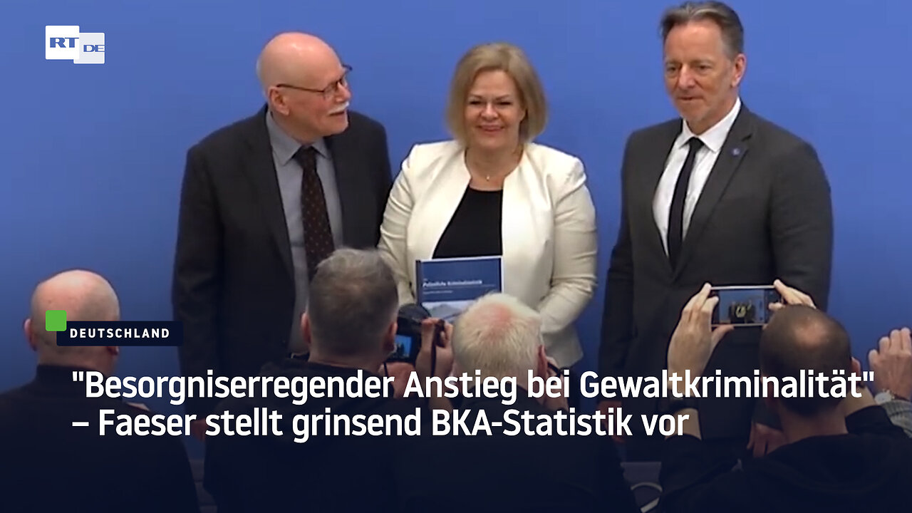 "Besorgniserregender Anstieg bei Gewaltkriminalität" – Faeser stellt grinsend BKA-Statistik vor