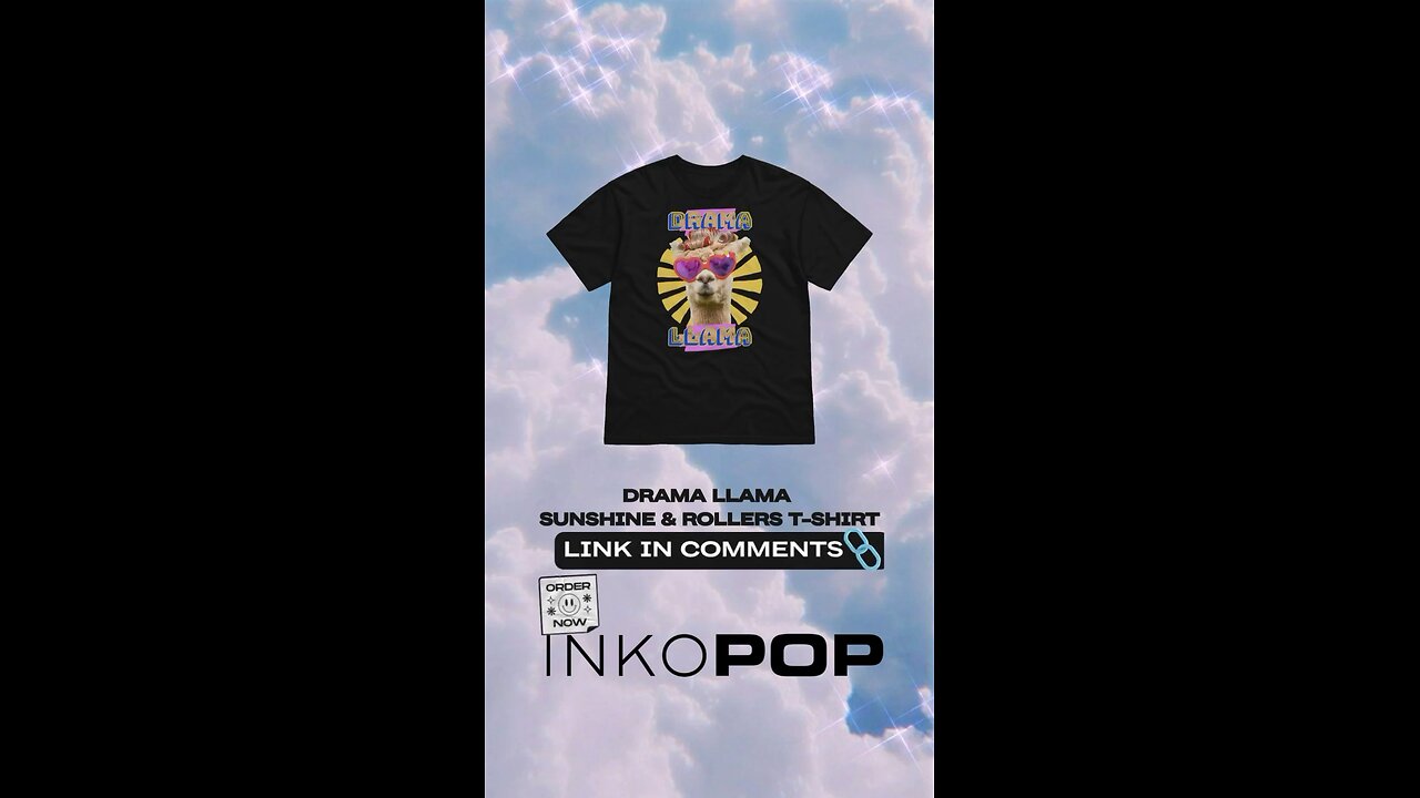 DRAMA LLAMA SUNSHINE AND ROLLERS T-SHIRT