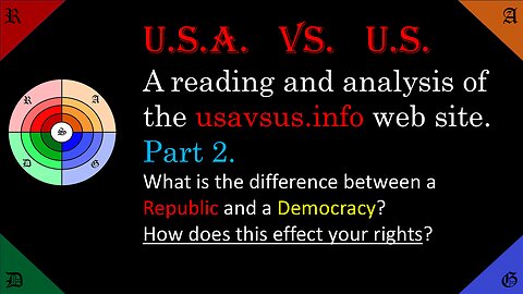 🔵🟠USA vs. US | Republic or Democracy. Unalienable rights or permissions | You must chose your side!