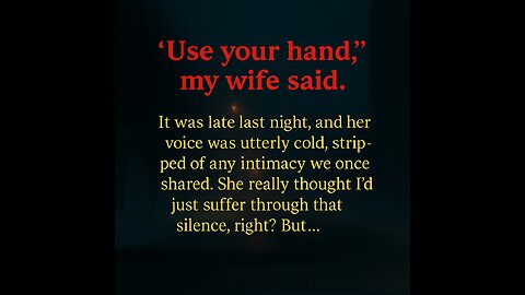 “USE YOUR HAND” She Said COLDLY But Why Did My Wife REFUSE INTIMACY? What Was She HIDING LAST NIGHT?