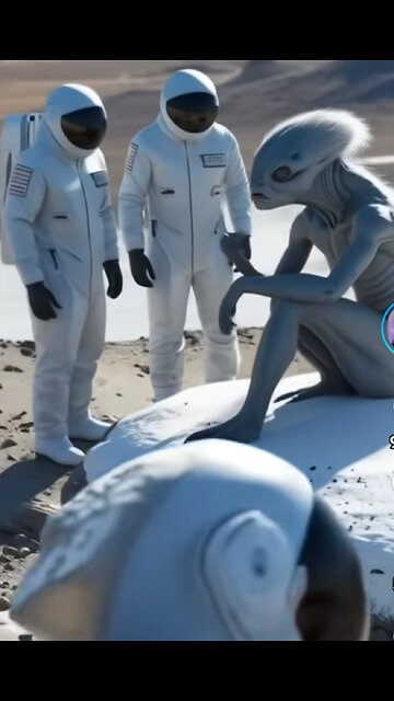 Alien accident scientists on site investigating.... more