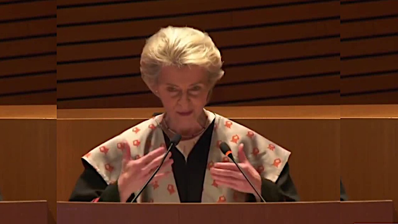Ursula Von Der Leyen EUROPE HAS THE VALUES OF THE TALMUD