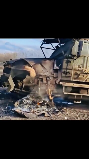 🇷🇺 🇺🇦 🏹 "Akhmat" (3-CTS) of the RF Armed Forces, presumably after striking a mine 💥🪖
