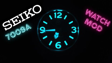 seiko 7009a watch mod