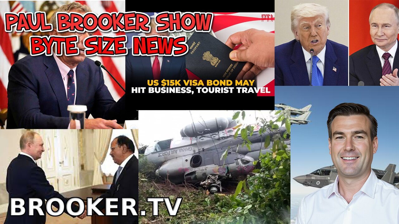THE PAUL BROOKER SHOW DAILY BYTE SIZE NEWS THURSDAY 7TH AUGUST 2025