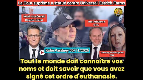 La Cour suprême a statué contre Universal Ostrich Farms, les autruches seront tués...