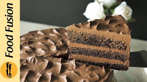 Eid Special Moist Chocolate Cake Recipe by Food Fusion