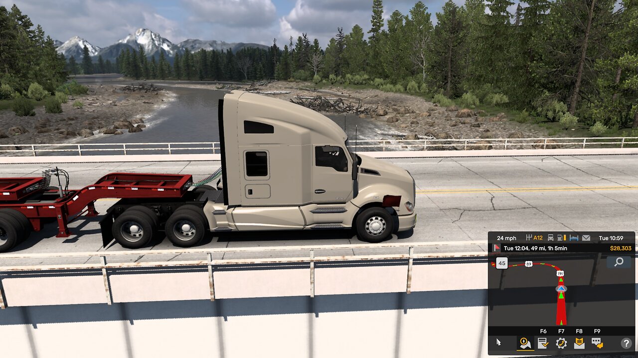 Will Restream work today? On the road again in ATS making that money.
