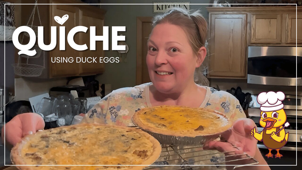 Spring Quiche with Duck Eggs | Easy, Delicious & Homemade with What You Have
