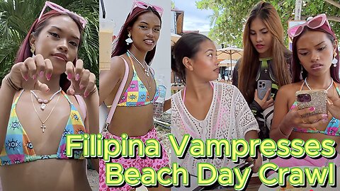 🇵🇭 Filipina Vampresses Come out in Daylight for the Beach! OFF GRID ISLAND FAMILY PHILIPPINES LIVING