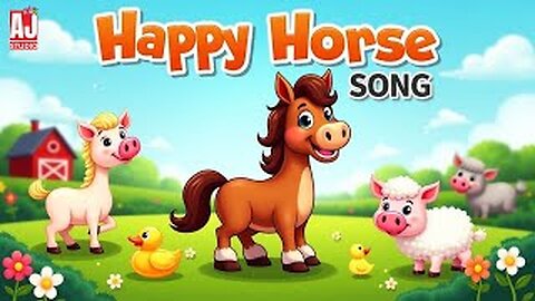 Happy Horse Song for Kids | Farm Animal Rhyme & Dance 😊