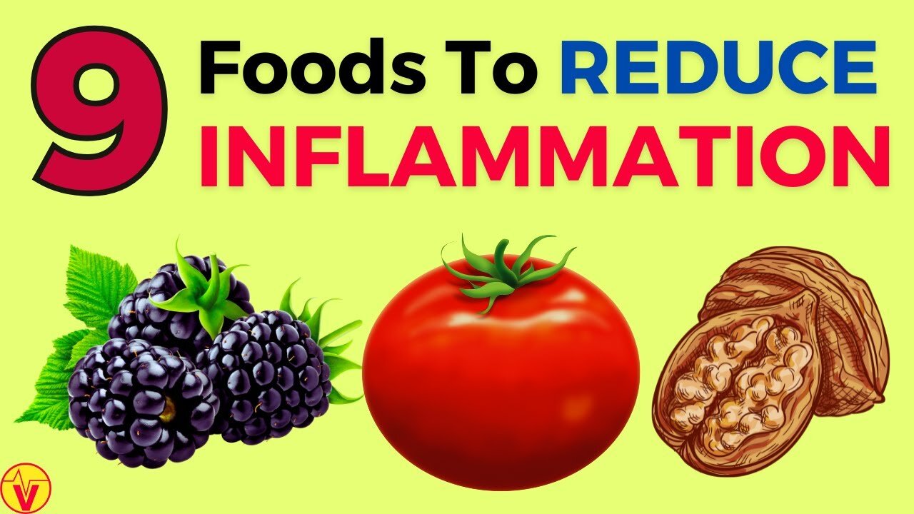 9 Foods To Cure Inflammation - ANTI-INFLAMMATORY FOODS To Reduce Inflammation Quickl | VJ03