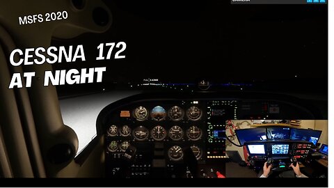 🌌 Virtual Cessna 172 Midnight Flight Over the Adriatic to Portorož, Slovenia | MSFS 2020 🛬✨