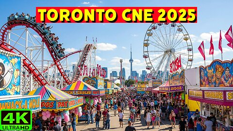 【4K】Toronto CNE 2025 🎡 Opening Day Exhibition Place Summer Fair Canada 🇨🇦