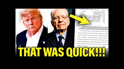🚨Trump INSTANTLY FOLDS in Case against Murdoch