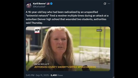 A 16-year-old boy who had been radicalized by an unspecified “extremist network”