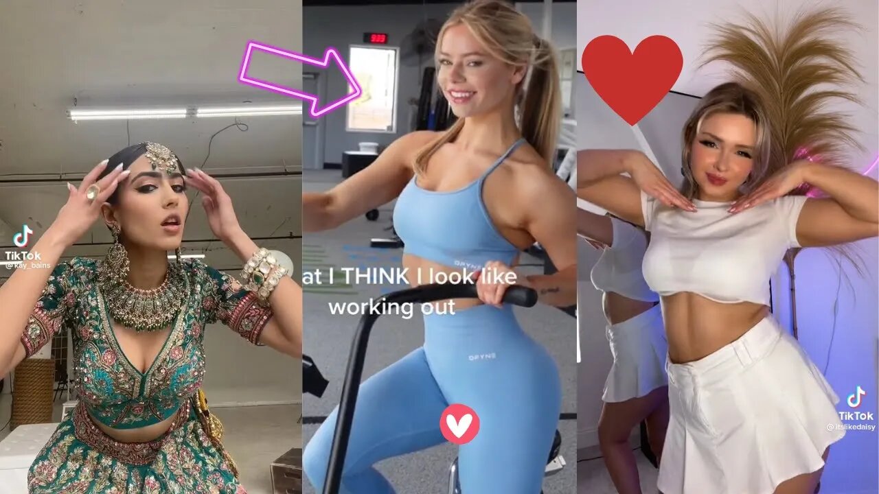 Hot cute girls dancing, no panties compilation