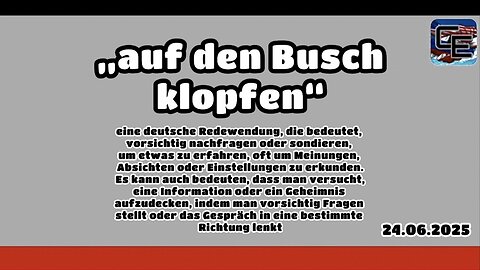 großes Buschklopfen in Nahost