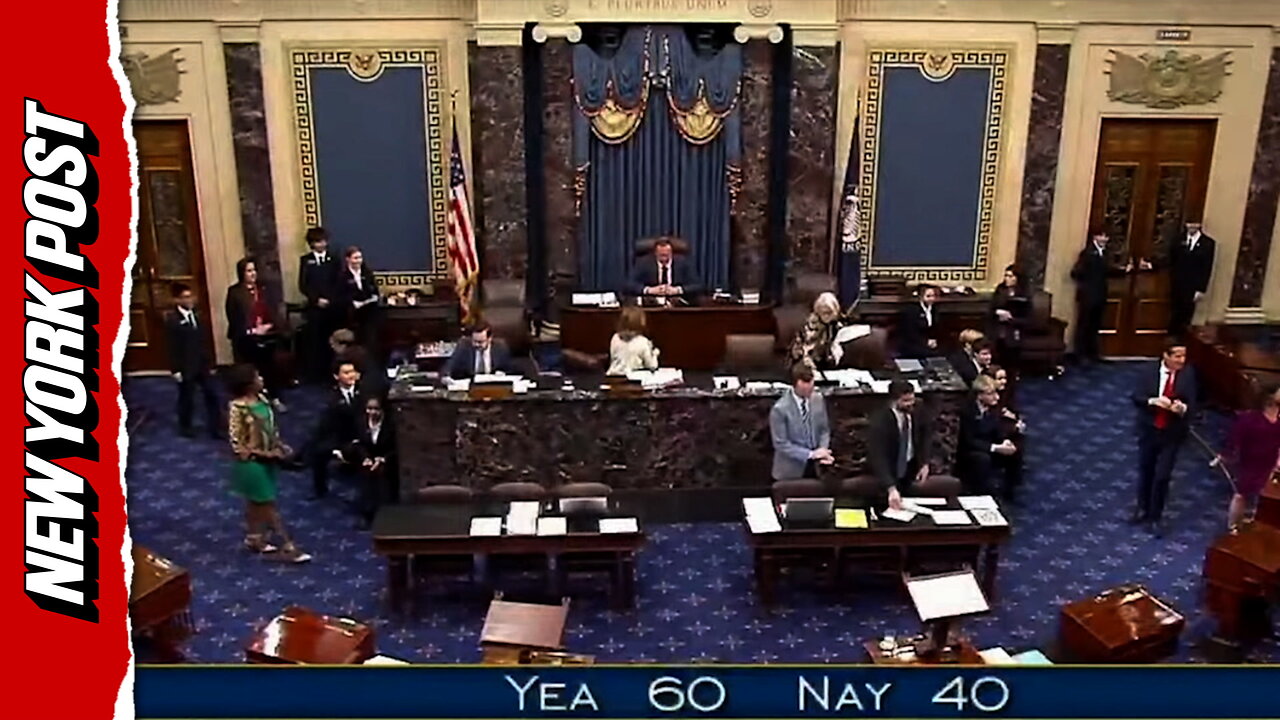 Watch: Moment Senate passes bill in major step to end government shutdown