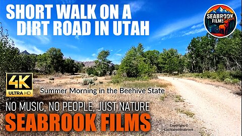 Short Walk on a Dirt Road in Utah: Summer Morning in the Beehive State