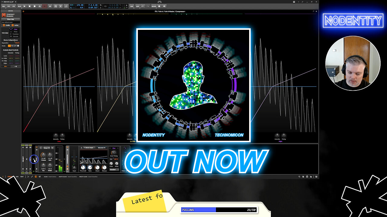 Nodentity Live #123 | Just Making Music | Forcing a stream out