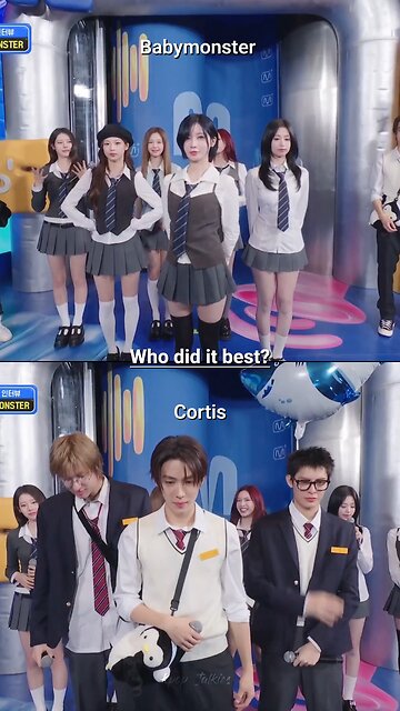 cortis doing babymonster "really like you" challenge